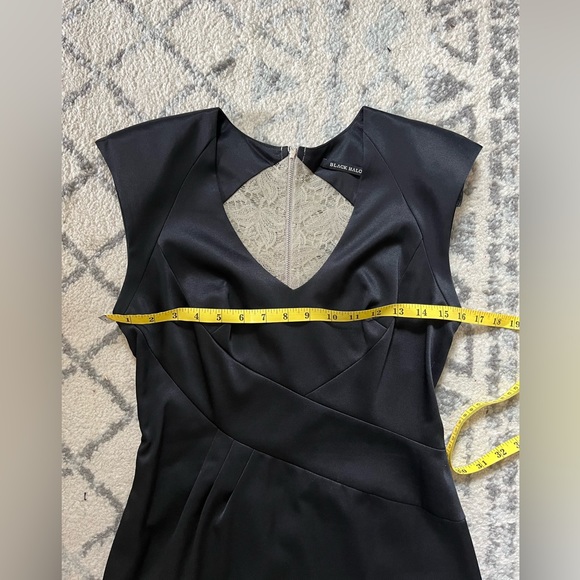 Black Halo Formal Dress with Lace Back, Size 8 - Picture 3 of 6